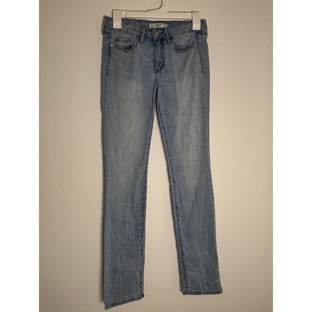 Abercrombie & Fitch Skinny Jeans Light Wash Paint Splatter Low Rise W25 L33 0R‎